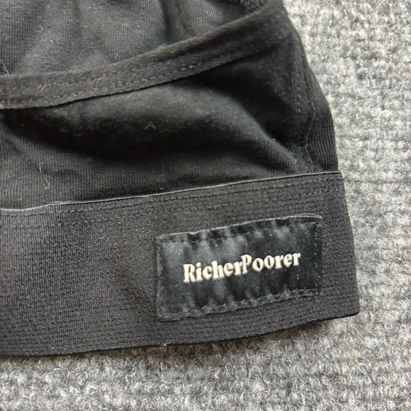 RICHER POORER Women’s Black Modal Rib Classic Bralette size: XL - Picture 4 of 7
